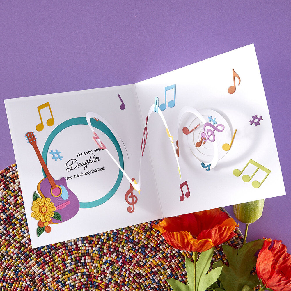 Spellbinders - Musical Notes & Stave Pop-Up Etched Dies