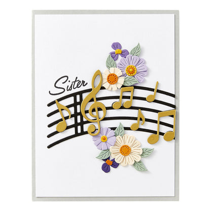 Spellbinders - Musical Notes & Stave Pop-Up Etched Dies