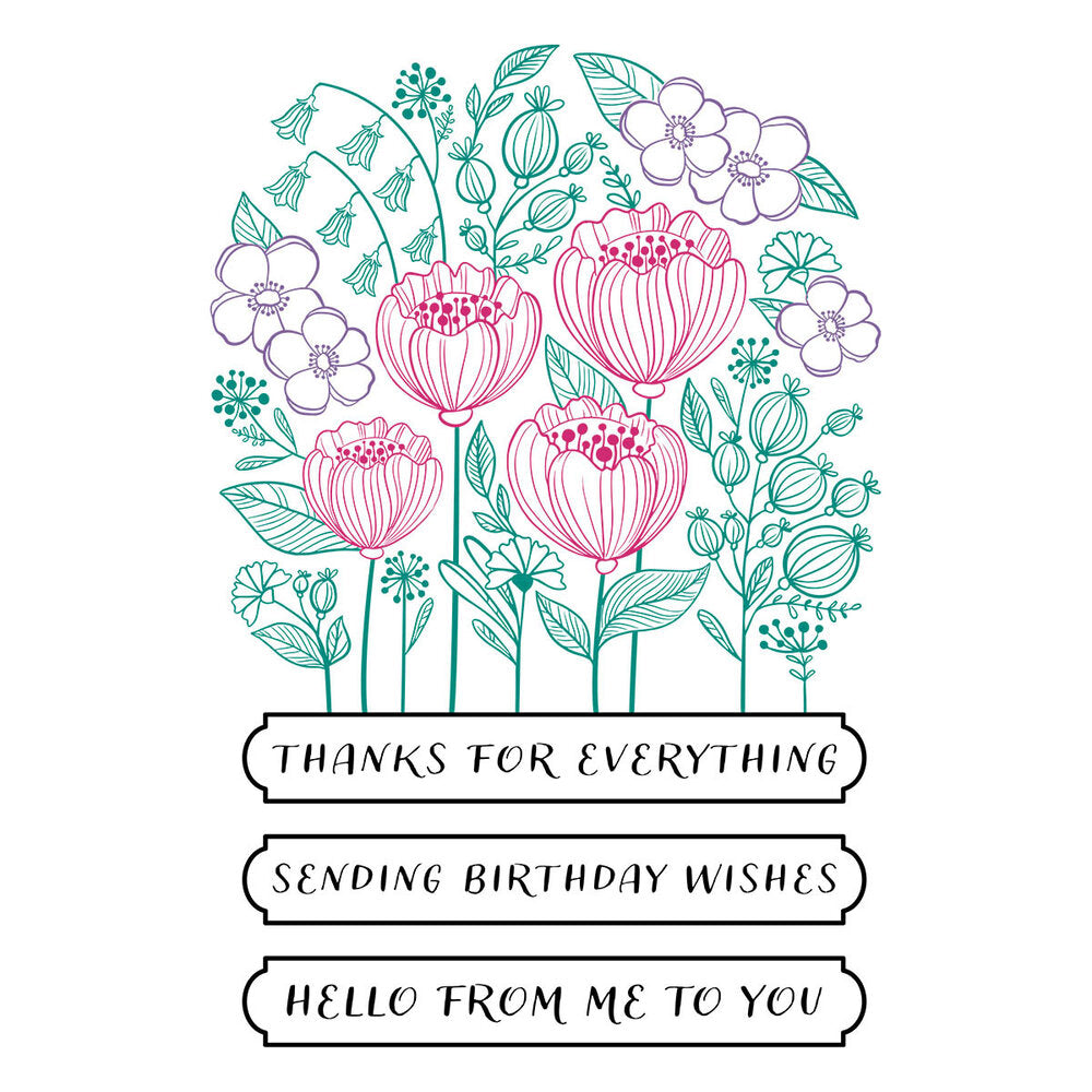 Spellbinders - BetterPress Blooming Garden Press Plates