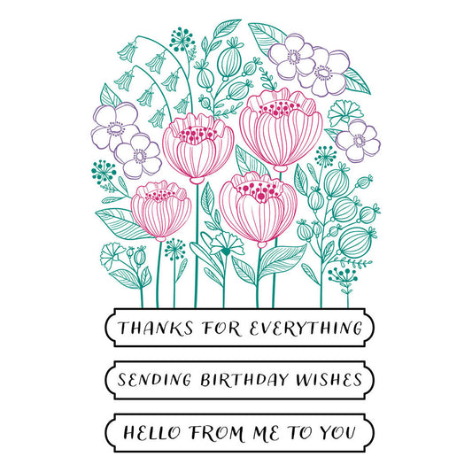 Spellbinders - BetterPress Blooming Garden Press Plates