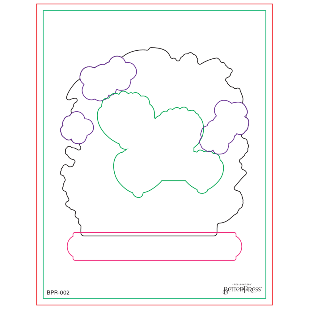 Spellbinders - BetterPress Blooming Garden Press Plates