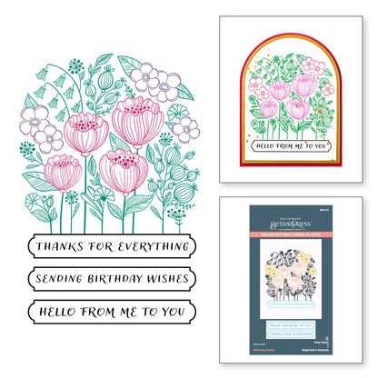 Spellbinders - BetterPress Blooming Garden Press Plates
