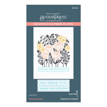 Spellbinders - BetterPress Blooming Garden Press Plates