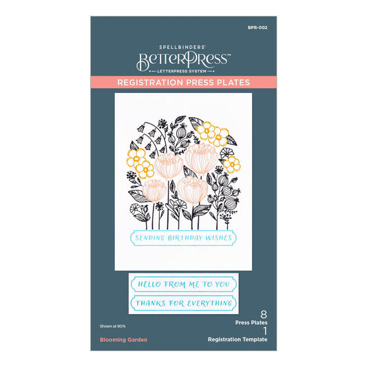 Spellbinders - BetterPress Blooming Garden Press Plates