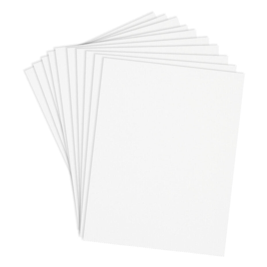 Spellbinders - Classic White ColorWheel Cardstock 8.5x11 Inch (10 Sheets)