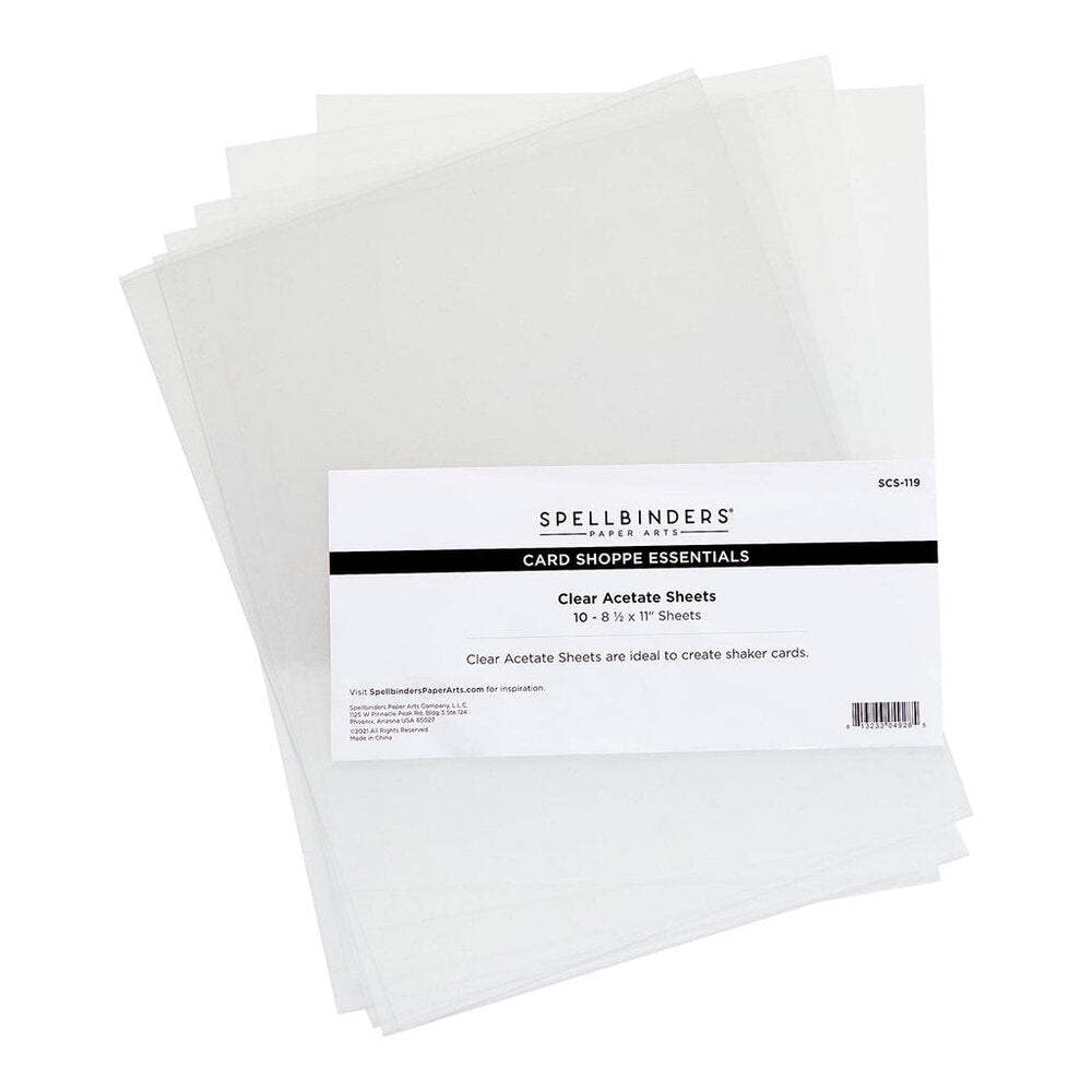 Spellbinders - Clear Acetate Sheets (10pk)