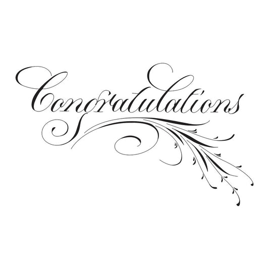 Spellbinders - BetterPress Copperplate Congratulations Press Plate