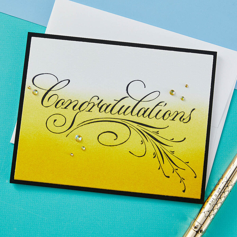 Spellbinders - BetterPress Copperplate Congratulations Press Plate