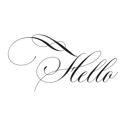 Spellbinders - BetterPress Copperplate Hello Press Plate