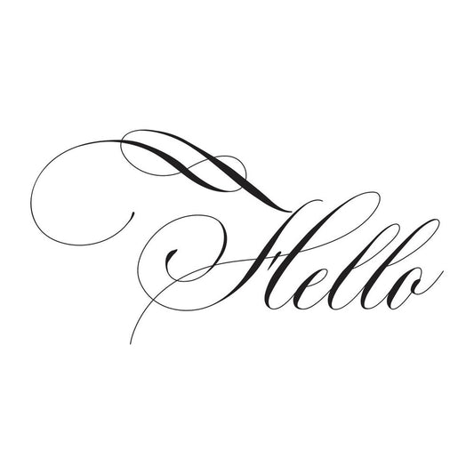 Spellbinders - BetterPress Copperplate Hello Press Plate