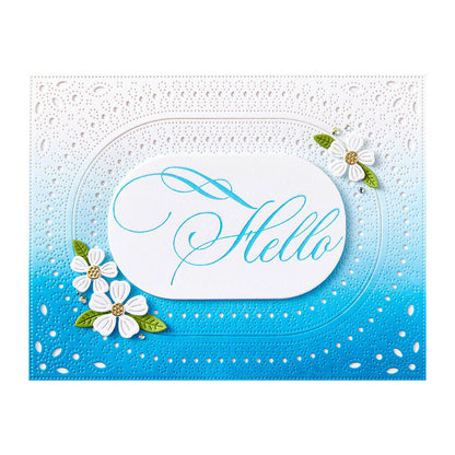 Spellbinders - BetterPress Copperplate Hello Press Plate