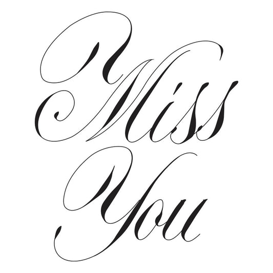 Spellbinders - BetterPress Copperplate Miss You Press Plate