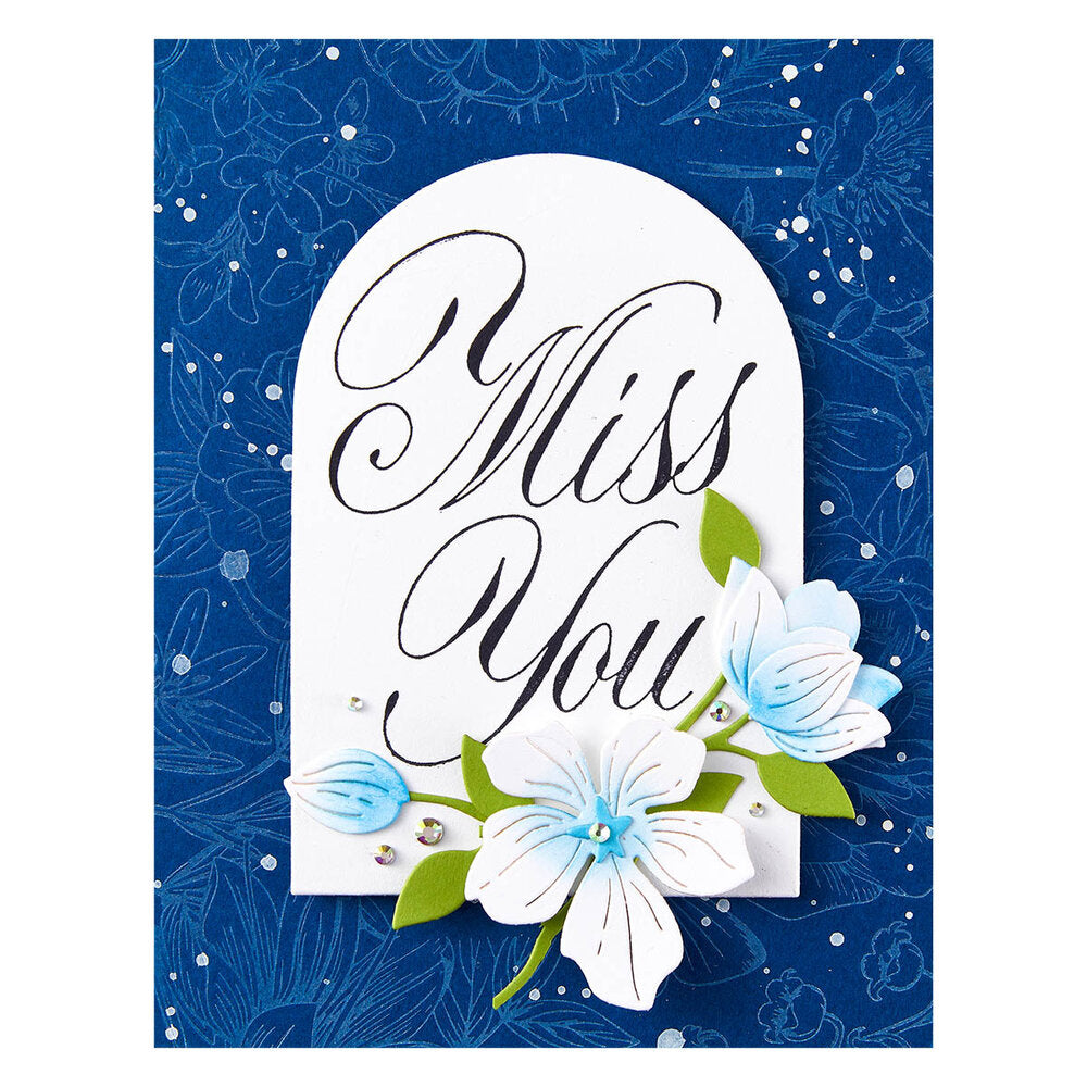 Spellbinders - BetterPress Copperplate Miss You Press Plate