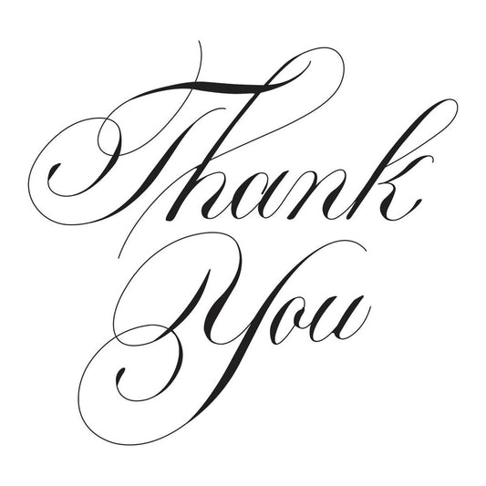 Spellbinders - BetterPress Copperplate Thank You Press Plate