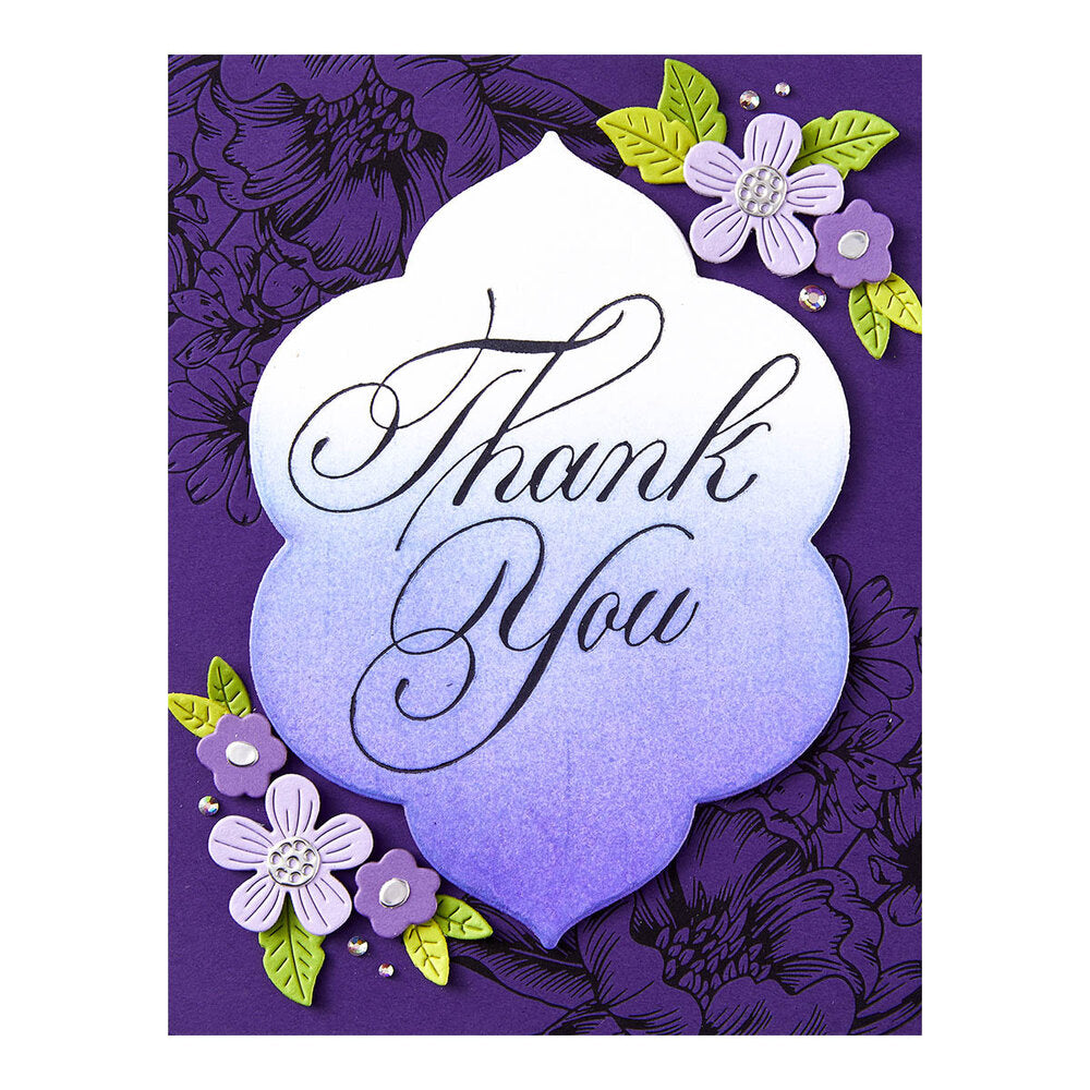Spellbinders - BetterPress Copperplate Thank You Press Plate