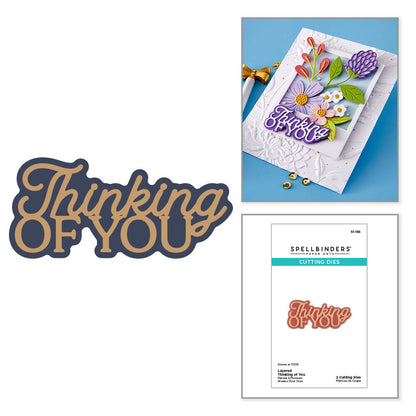 Spellbinders - Layered Thinking of You Etched Dies