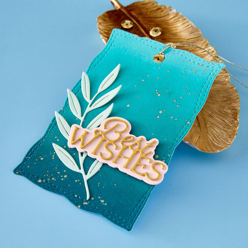 Spellbinders - Layered Best Wishes Etched Dies