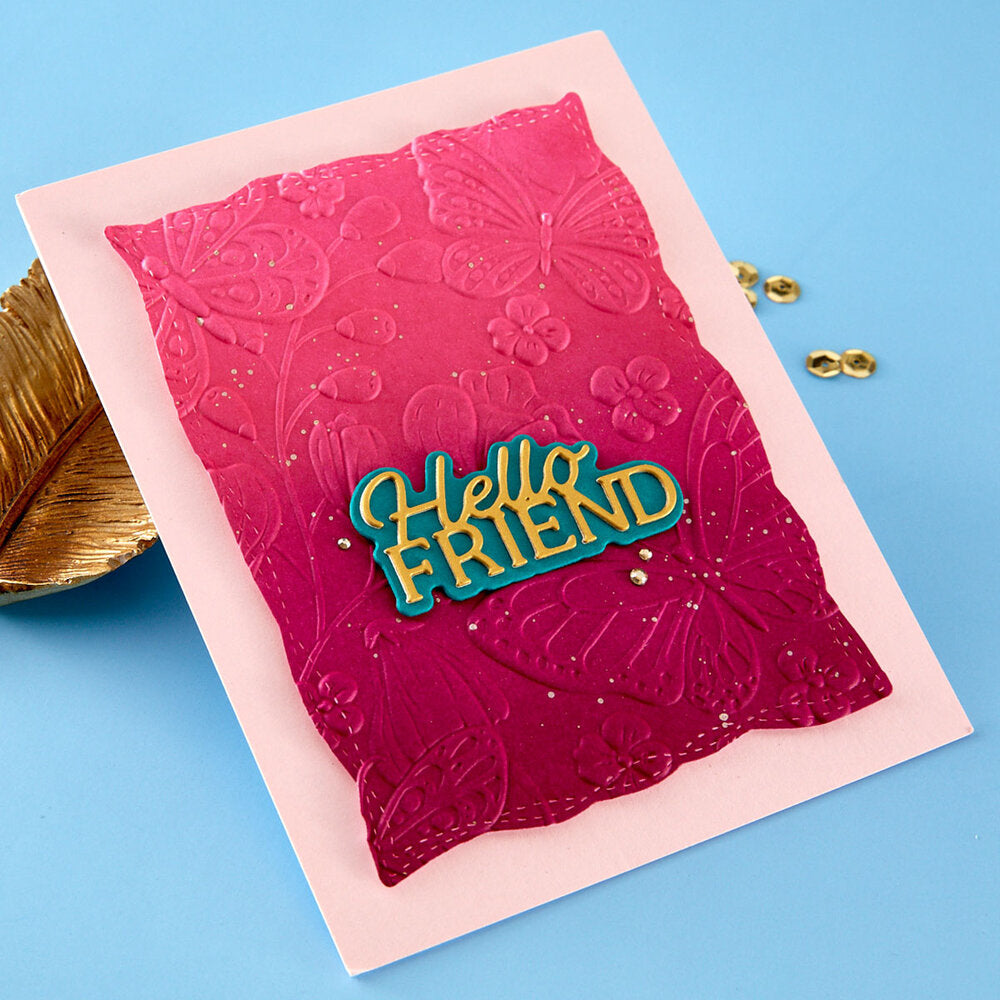 Spellbinders - Hello Friend Etched Dies