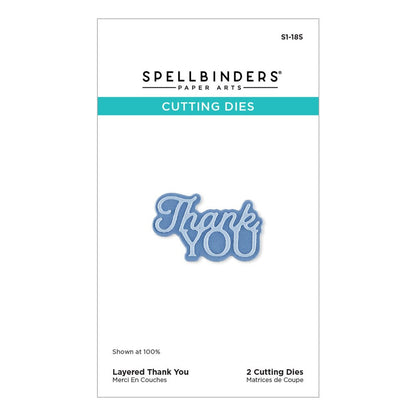 Spellbinders - Layered Thank You Etched Dies
