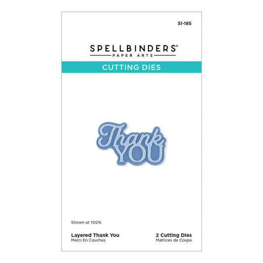 Spellbinders - Layered Thank You Etched Dies