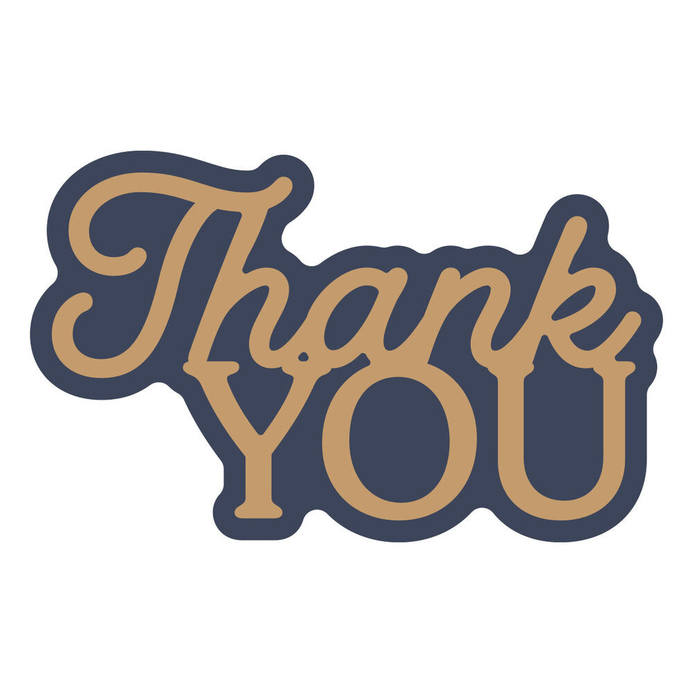Spellbinders - Layered Thank You Etched Dies