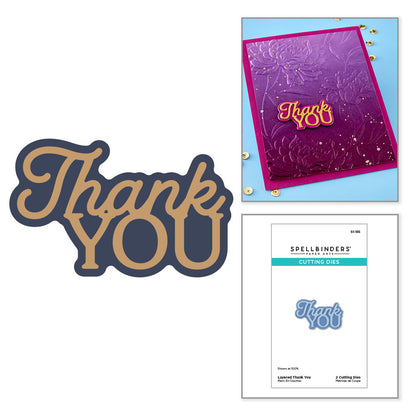 Spellbinders - Layered Thank You Etched Dies
