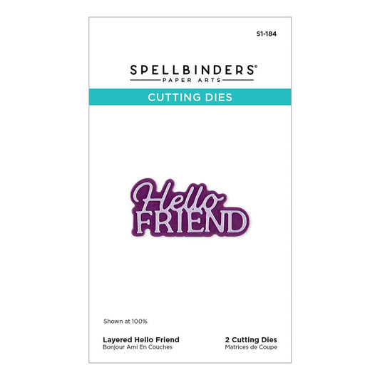 Spellbinders - Hello Friend Etched Dies