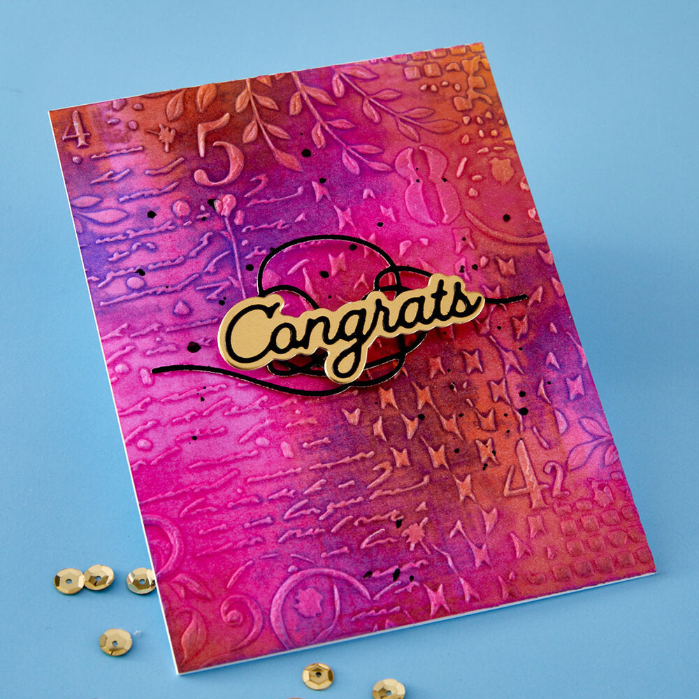 Spellbinders - Layered Congrats Etched Dies