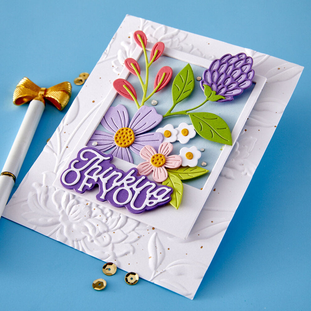 Spellbinders - Layered Thinking of You Etched Dies