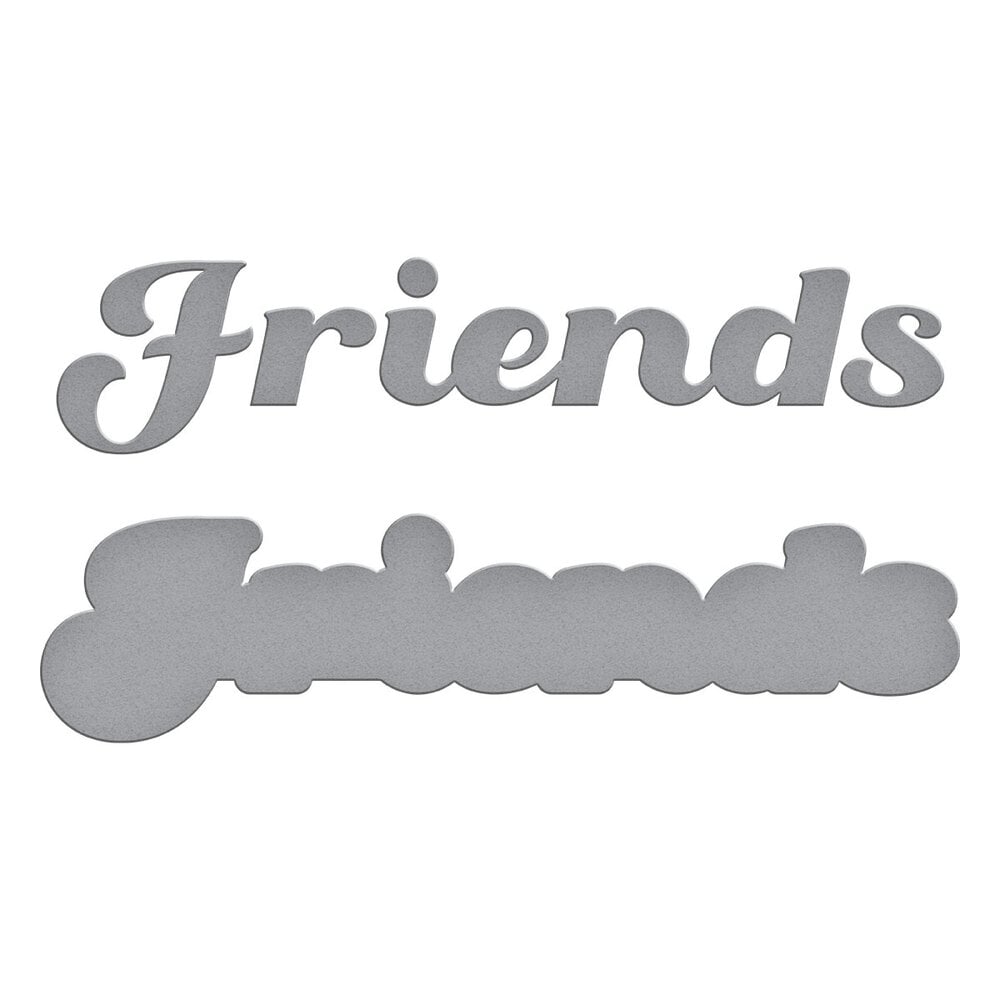 Spellbinders - Friends Etched Dies