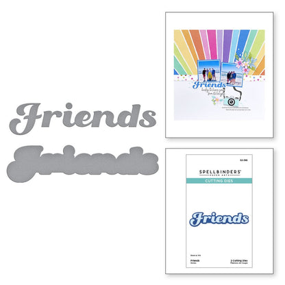 Spellbinders - Friends Etched Dies
