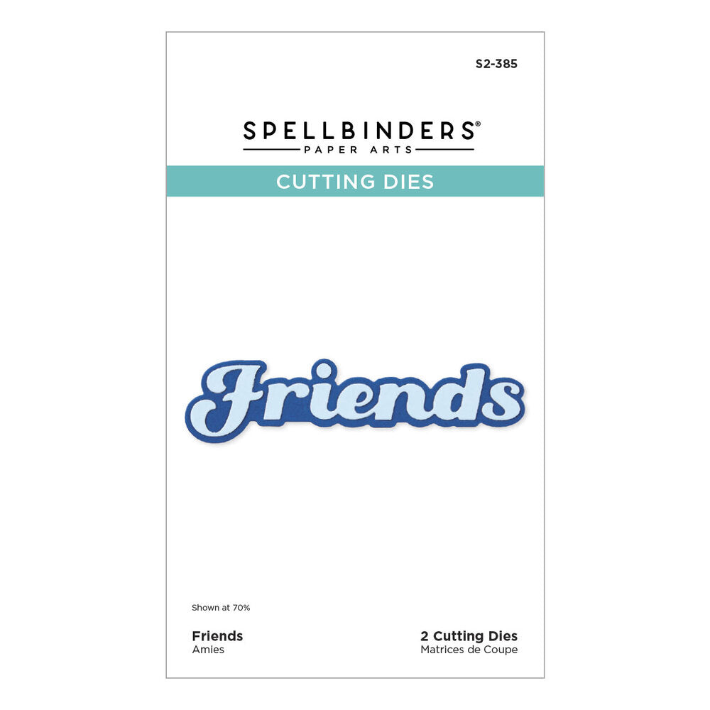 Spellbinders - Friends Etched Dies