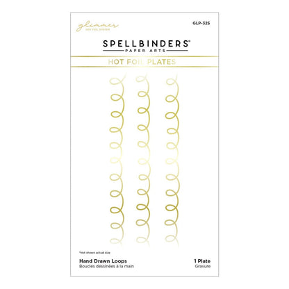 Spellbinders - Hand Drawn Loops Glimmer Hot Foil Plate
