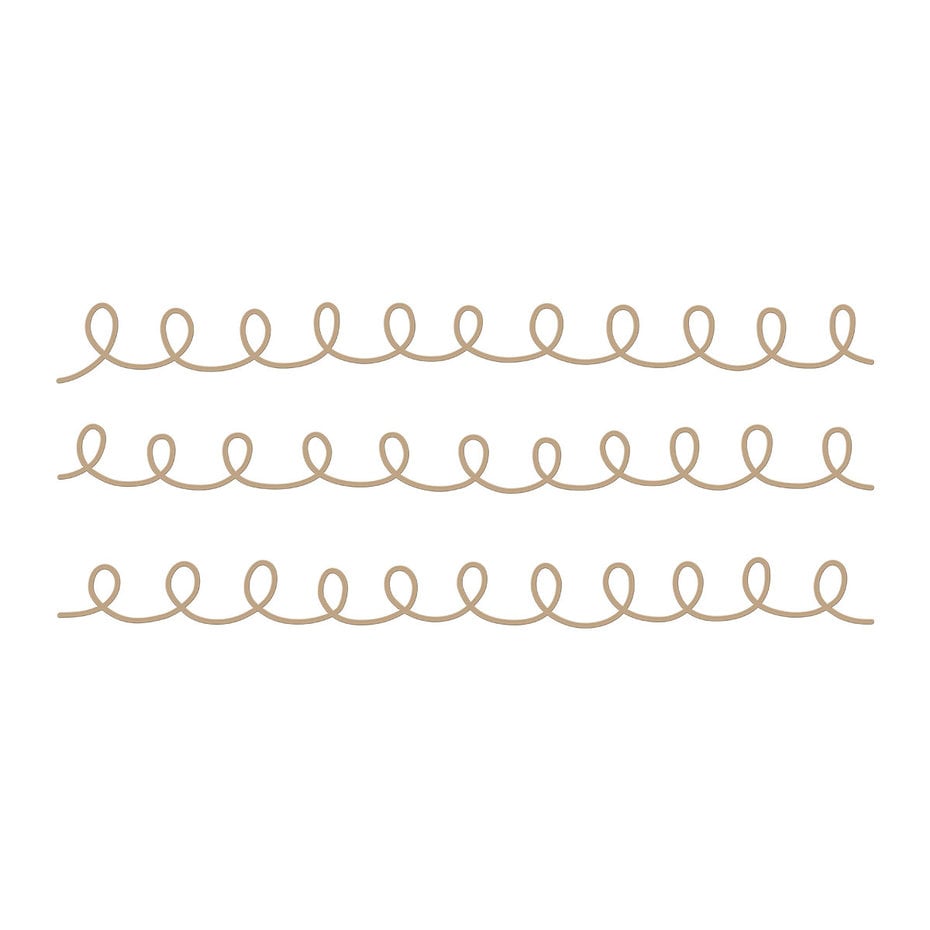 Spellbinders - Hand Drawn Loops Glimmer Hot Foil Plate