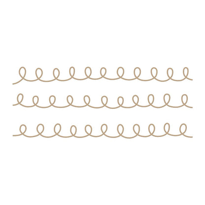 Spellbinders - Hand Drawn Loops Glimmer Hot Foil Plate