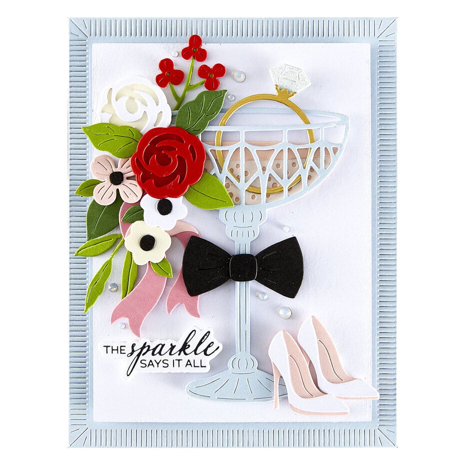 Spellbinders - Happier Hour Etched Dies A Special Toast