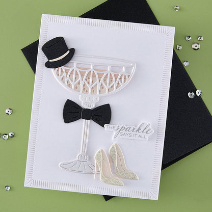 Spellbinders - Happier Hour Etched Dies A Special Toast
