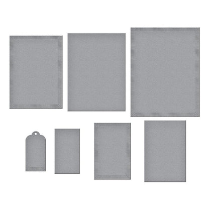 Spellbinders - Happier Hour Etched Dies Linear Touch Rectangles and Tag