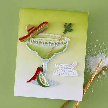 Spellbinders - Happier Hour Etched Dies Sip Sip Ole'