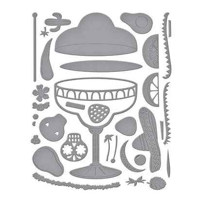 Spellbinders - Happier Hour Etched Dies Sip Sip Ole'