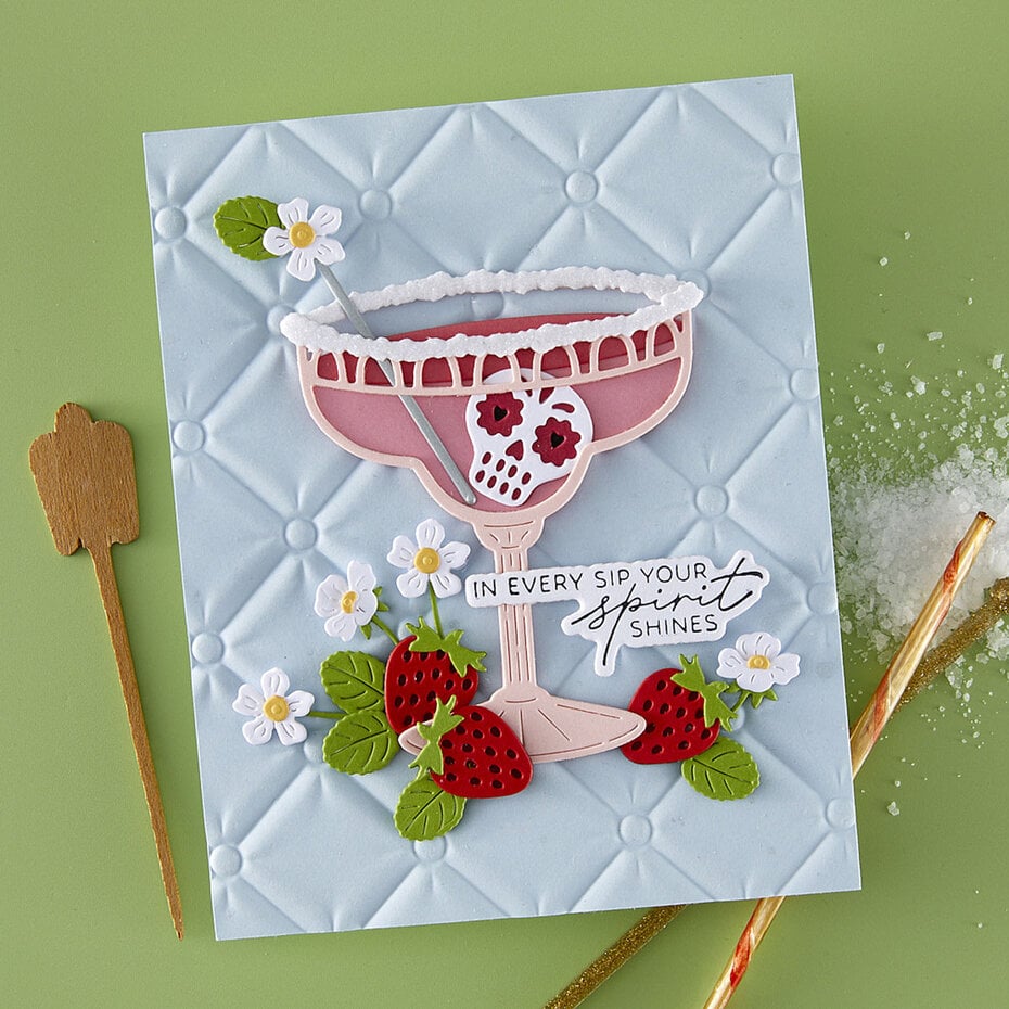 Spellbinders - Happier Hour Etched Dies Sip Sip Ole'