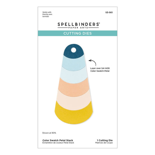 Spellbinders - Holiday DIY Color Deck Cutting Dies Color Swatch Petal Stack