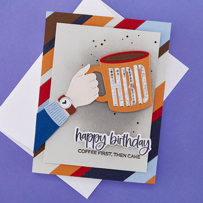 Spellbinders - Just Add Cake Etched Dies Stripe Right
