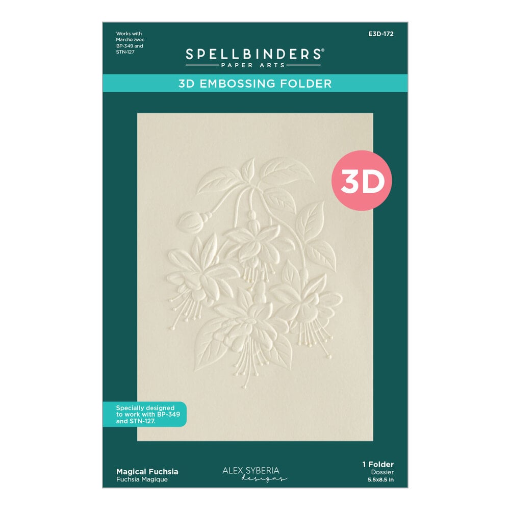 Spellbinders - Magical Fuchsia 3D Embossing Folder