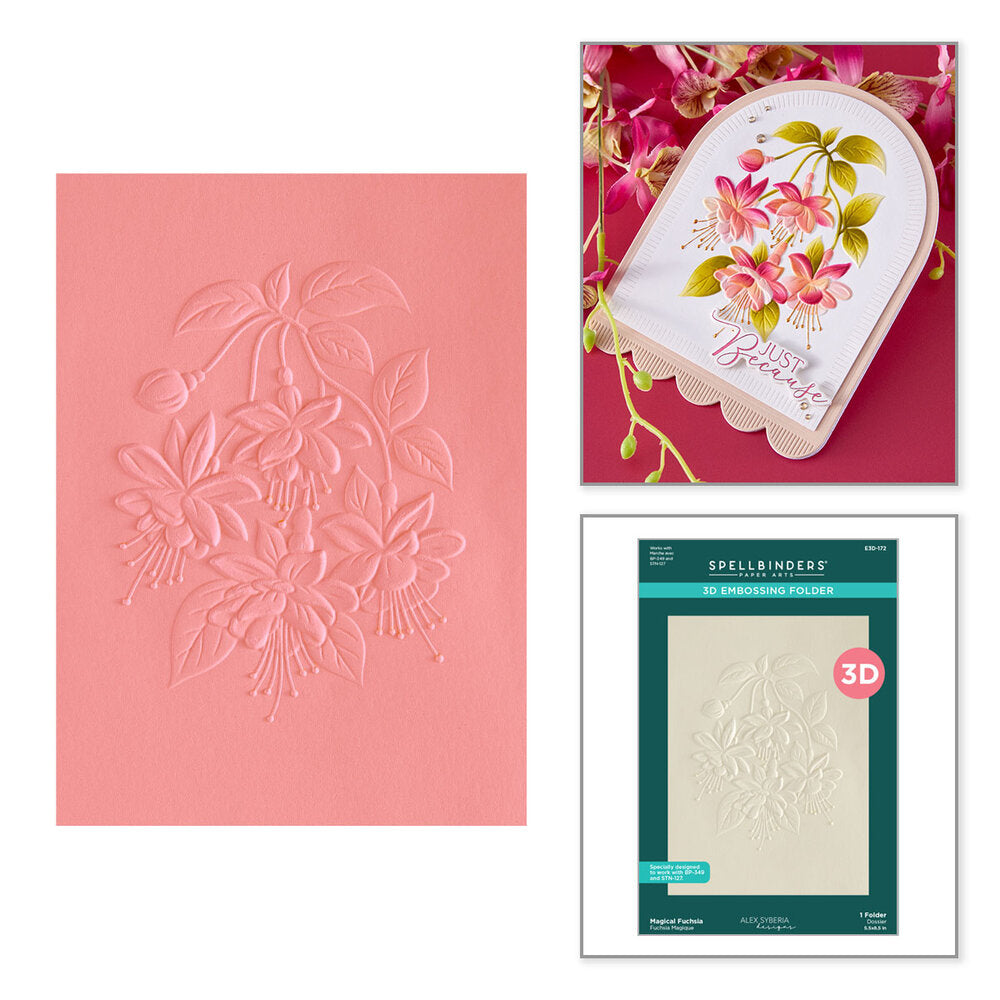 Spellbinders - Magical Fuchsia 3D Embossing Folder