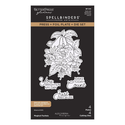 Spellbinders - Magical Fuchsia Press + Foil Plate & Die Set