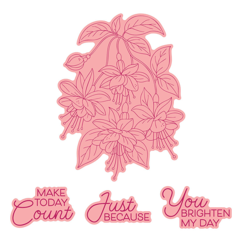 Spellbinders - Magical Fuchsia Press + Foil Plate & Die Set