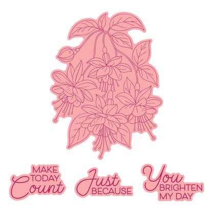 Spellbinders - Magical Fuchsia Press + Foil Plate & Die Set