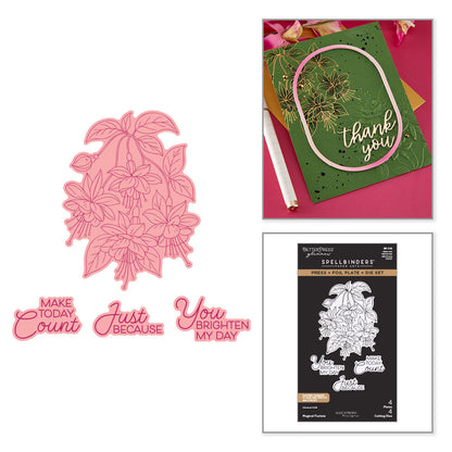 Spellbinders - Magical Fuchsia Press + Foil Plate & Die Set