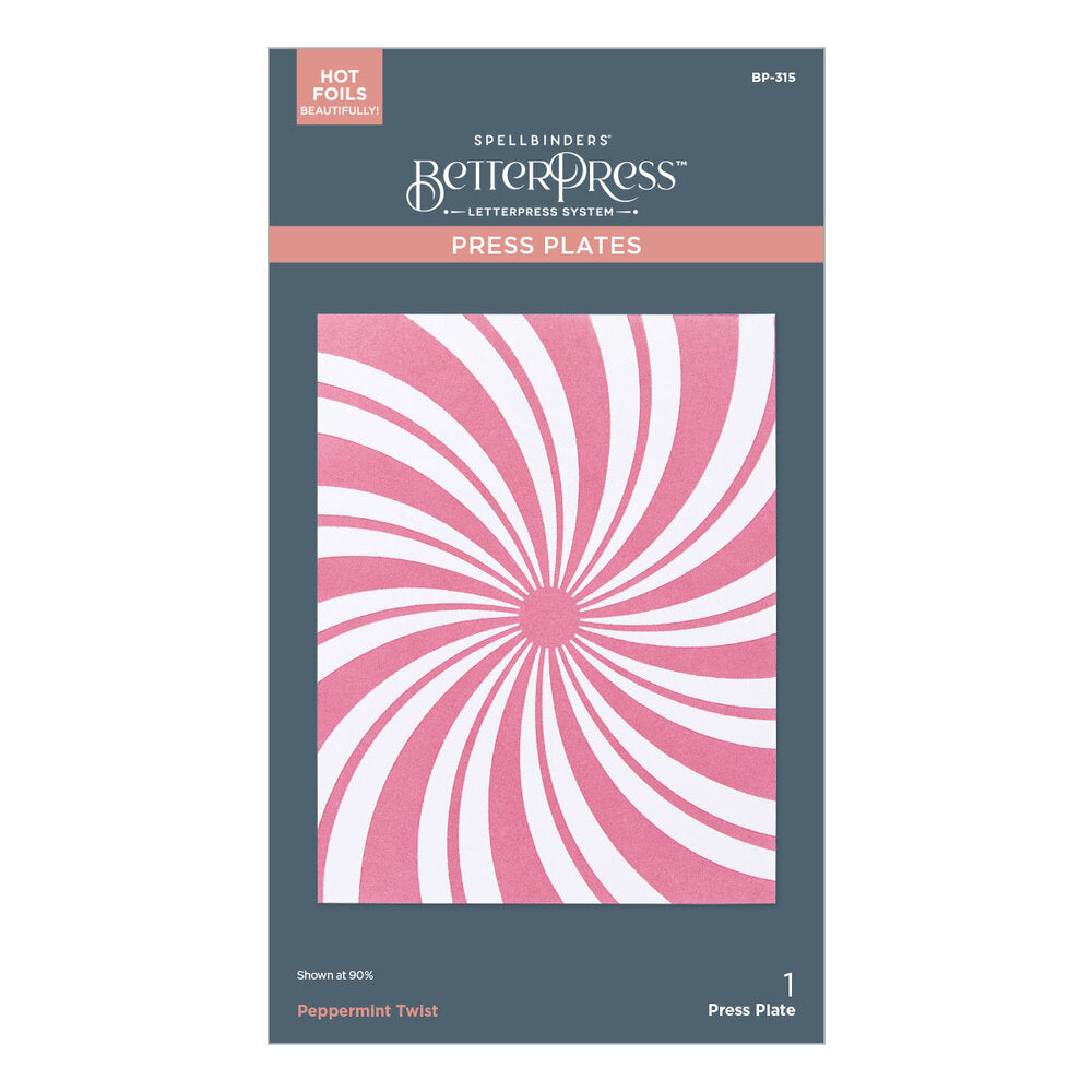 Spellbinders - Peppermint Twist BetterPress Plate